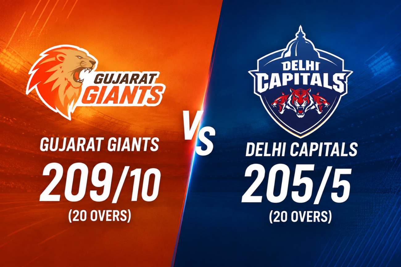 Gujarat Giants (WPL) vs Delhi Capitals Cricket Match Scorecard