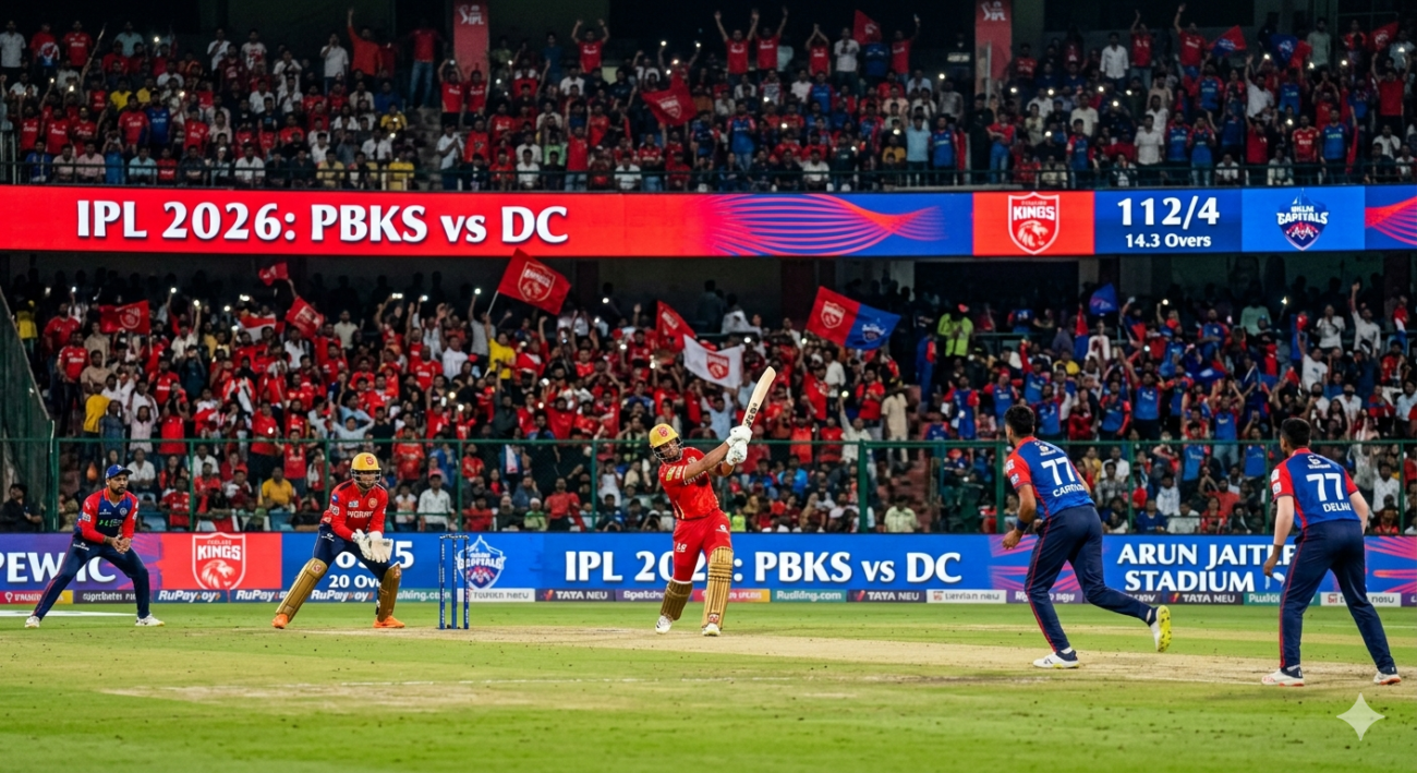 punjab kings vs delhi capitals standings