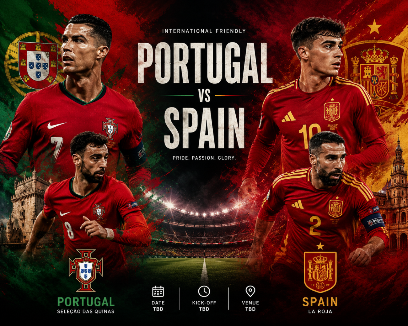 Portugal National Football Team Vs Spain National Football Team Timeline