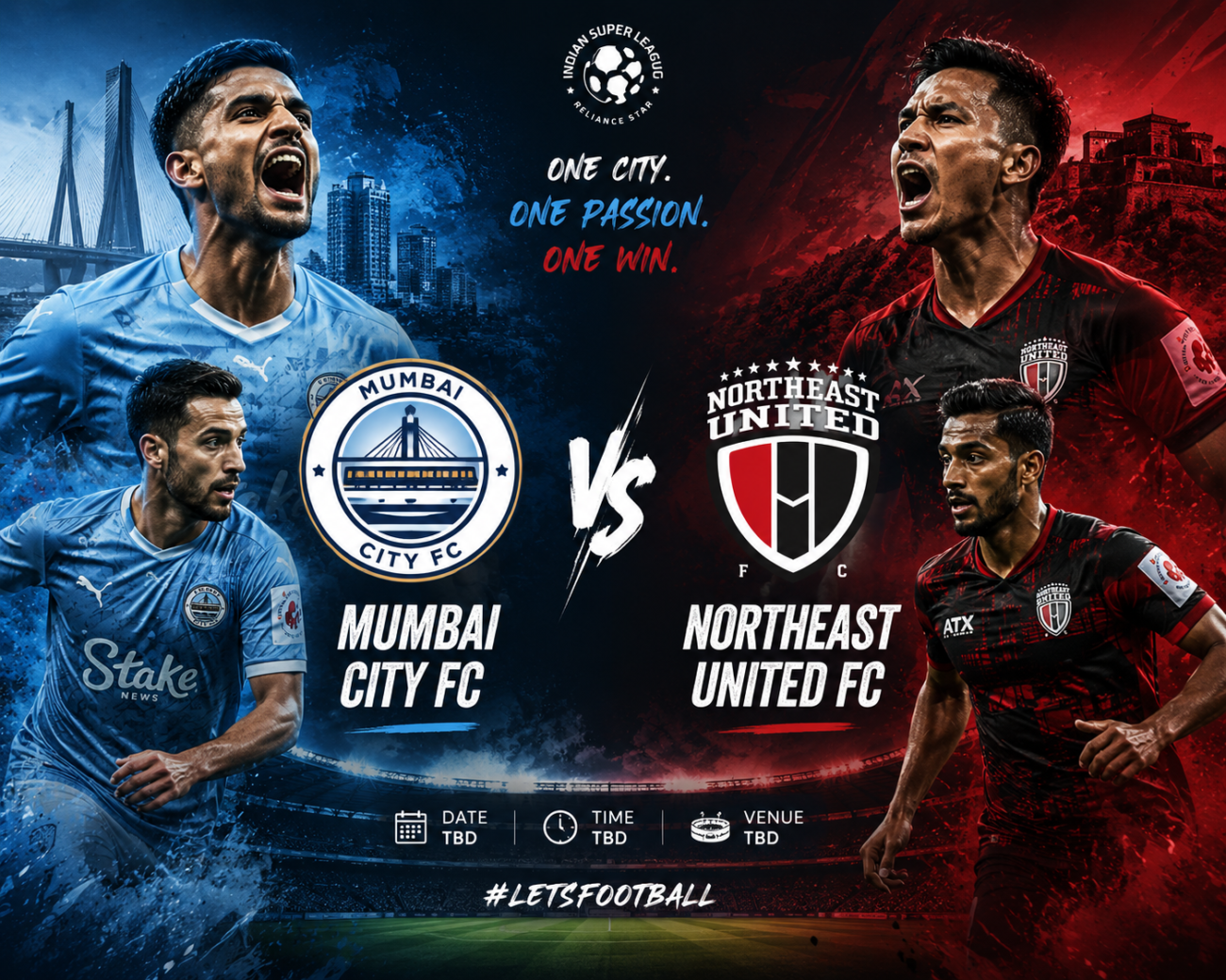 Mumbai City Fc Vs Northeast United Fc Timeline