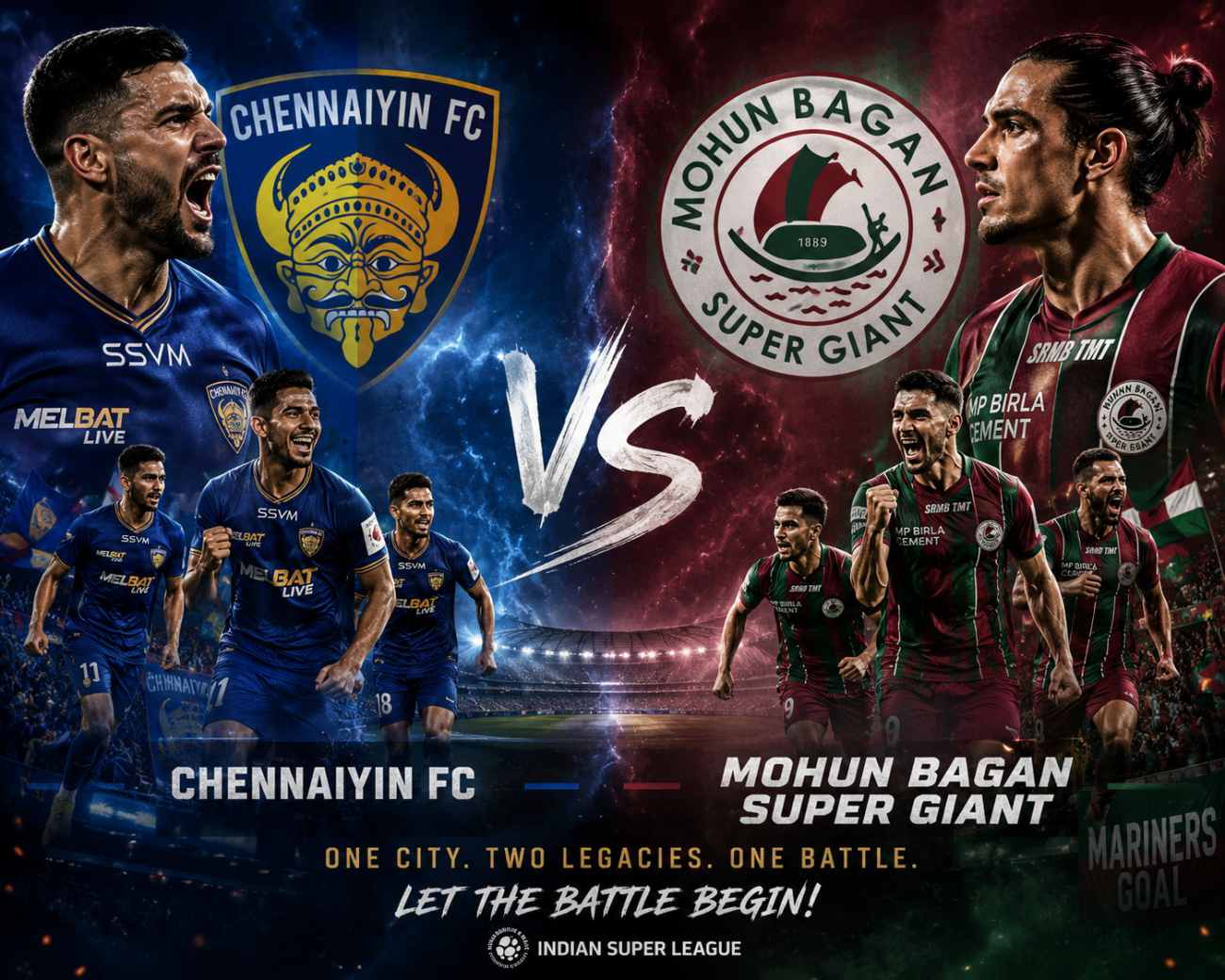 Chennaiyin Fc Vs Mohun Bagan Super Giant Timeline