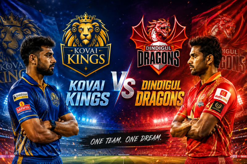 Kovai Kings Vs Dindigul Dragons Match Scorecard