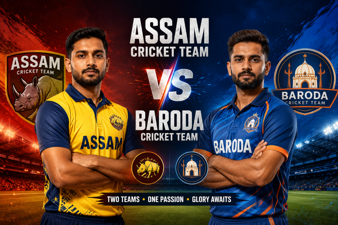 Assam Cricket Team Vs Baroda Cricket Team Match Scorecard