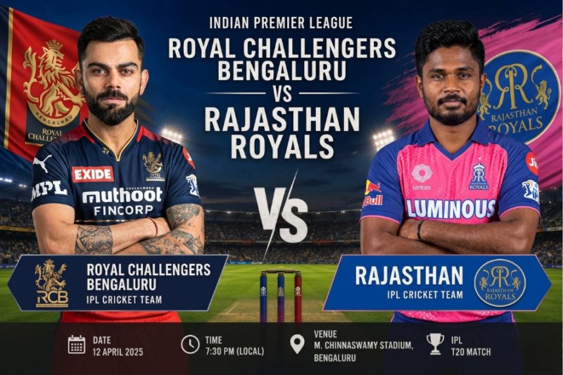 Royal Challengers Bengaluru vs Rajasthan Royals Timeline