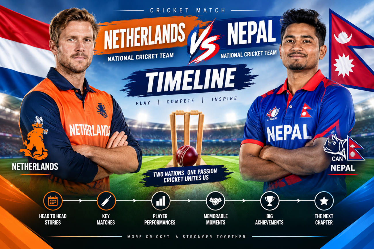 Netherlands vs Nepal Cricket Rivalry Cricket Team Timeline
