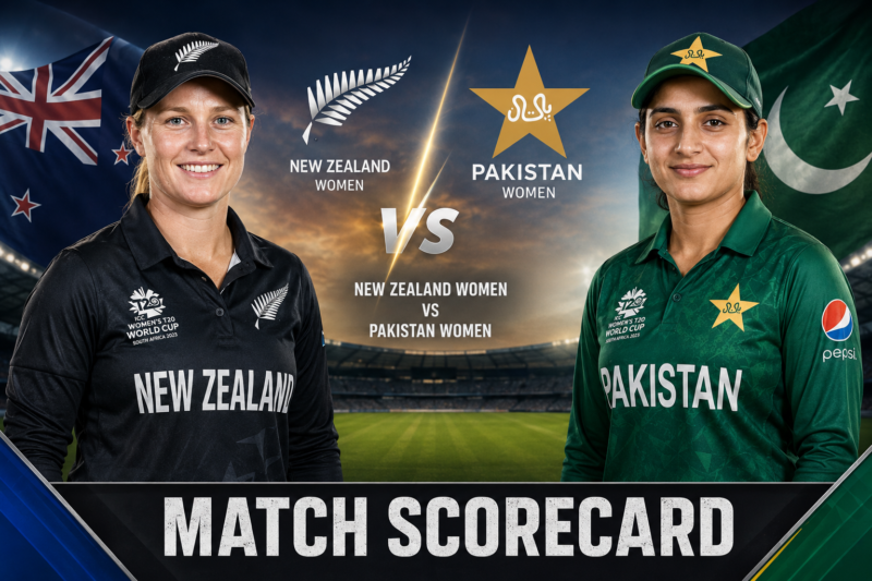 New Zealand Women’s National Cricket Team Vs Pakistan Women’s National Cricket Team Match Scorecard, Result & Key Highlights