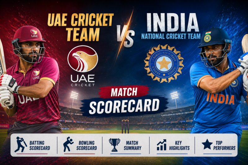 UAE Cricket Team Vs India National Cricket Team Match Scorecard: Full Match Score, Result & Analysis