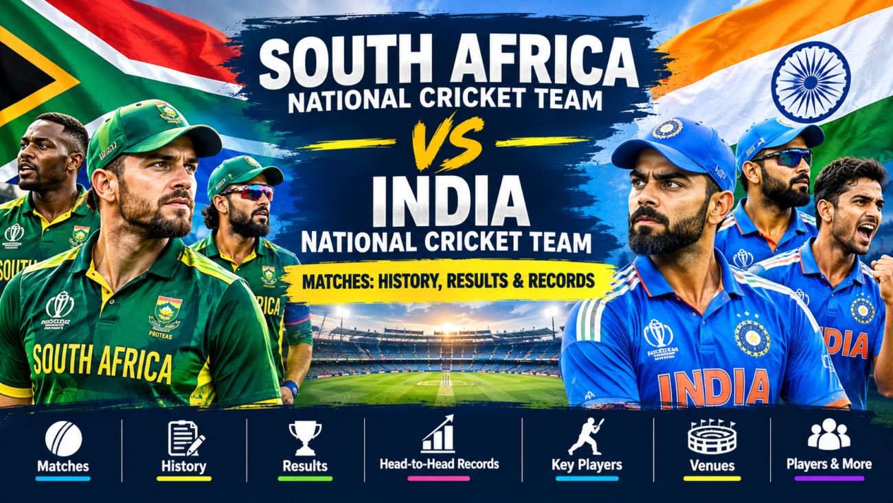 South Africa national cricket team vs India national cricket team matches – history, head-to-head records and results
