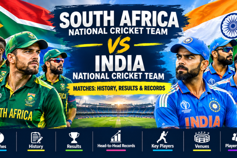 South Africa National Cricket Team vs India National Cricket Team Matches: History, Results & Records